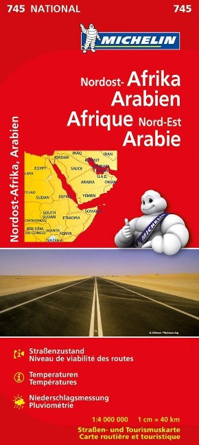 Nordost-Afrika / Arabien Michelin - 1:4.000.000