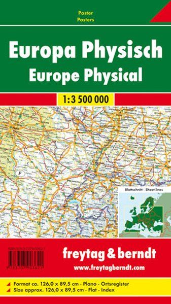 Europa physisch 1:3,5 Mio. (E130A)