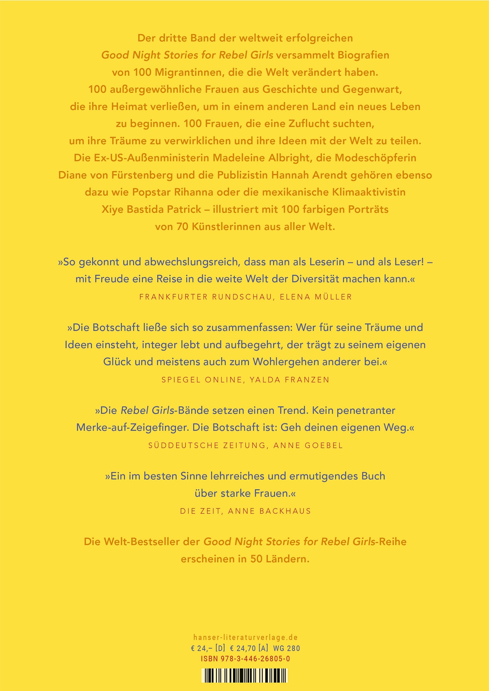 Good Night Stories for Rebel Girls - 100 Migrantinnen, die die Welt verändern