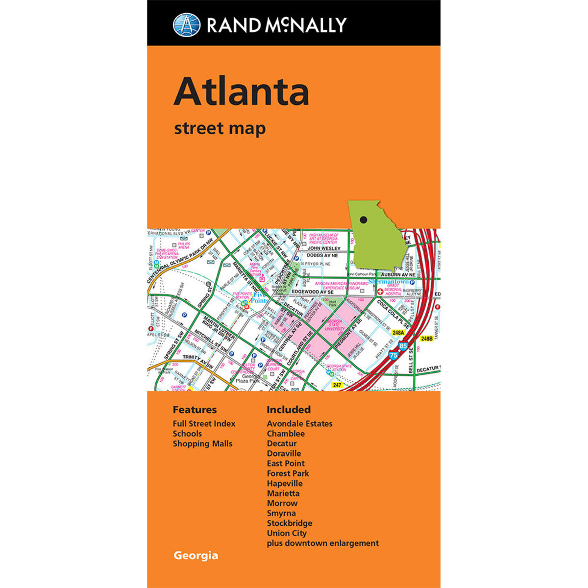 Atlanta - Stadtplan Rand McNally