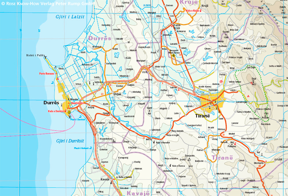 Albanien 1:220.000 - Reise Know-How