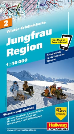 Winter-Erlebniskarte Jungfrau Region - 1:50.000