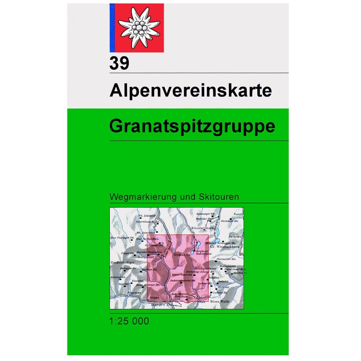 39 Granatspitzgruppe 1:25.000 Wanderkarte