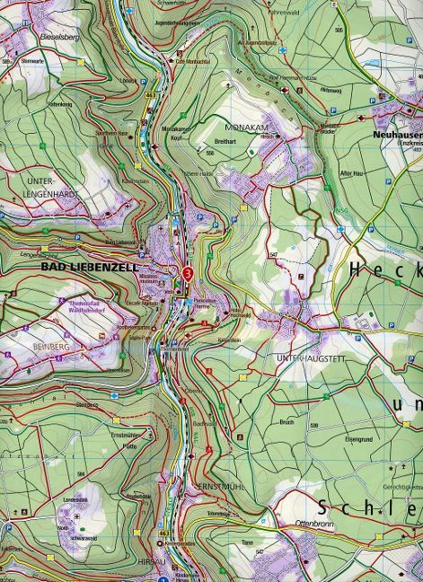 873 Bad Liebenzell, Bad Wildbad - Kompass Wanderkarte
