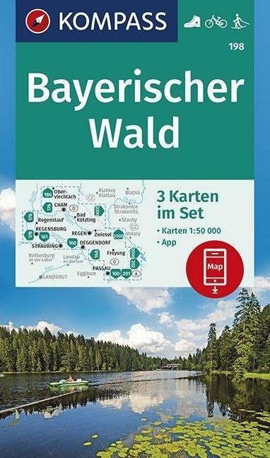 198 Bayerischer Wald 1:50.000 - Kompass Wanderkartenset