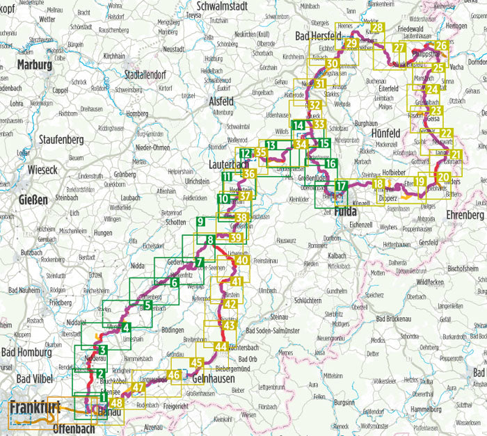 BahnRadweg Hessen - Bikeline Radtourenbuch