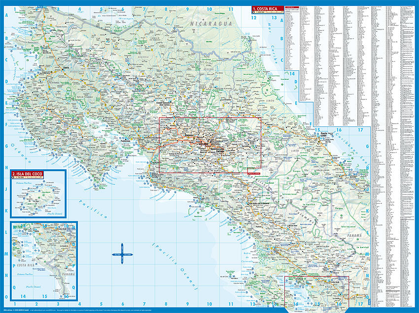Costa Rica 1:650.000