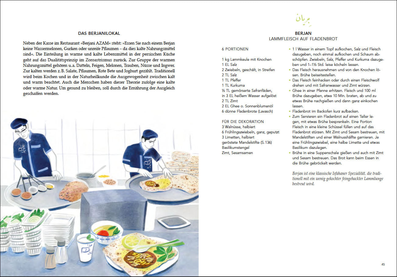 Das persische Kochbuch: Bilder, Geschichten, Rezepte