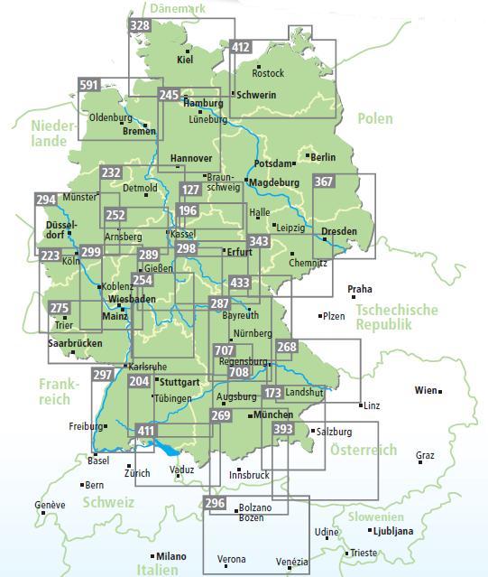 Motorradkarte Bergisches Land - Ruhrgebiet - Niederrhein 1:200.000