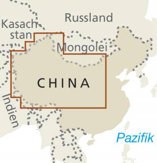 China, West (1:2.700.000) - Reise know-how