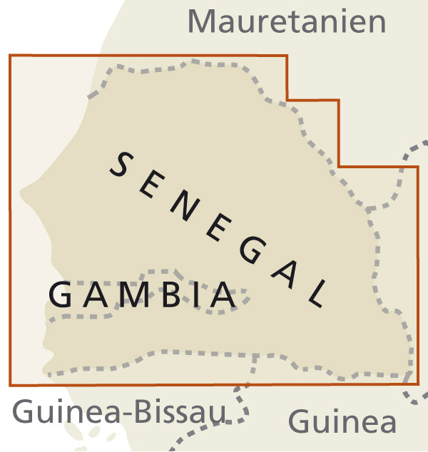 Senegal, Gambia (1:550.000) - Reise Know-How