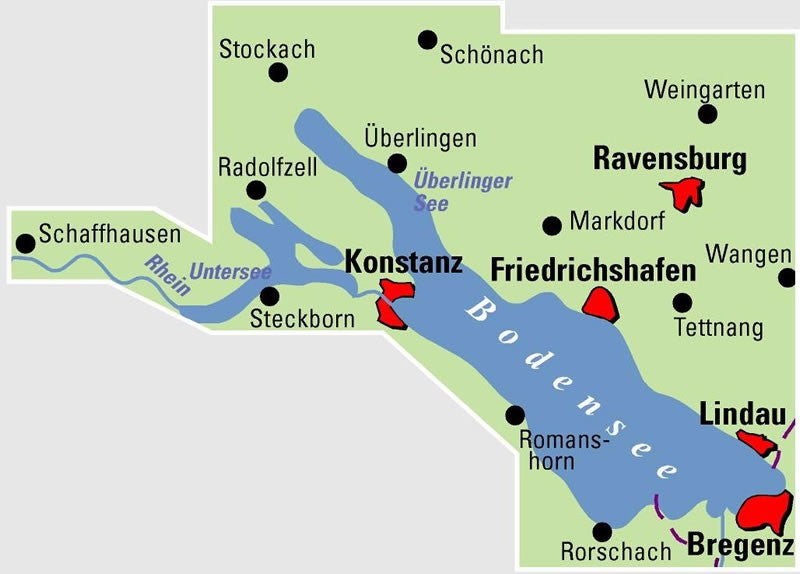 Bodensee - ADFC Regionalkarte