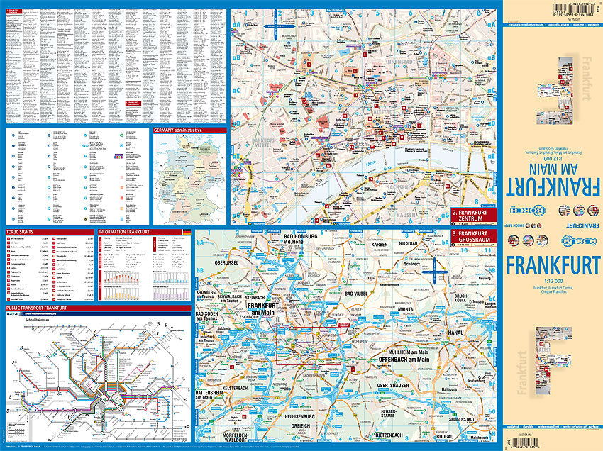 Frankfurt am Main 1:12.000 - Borch Stadtplan