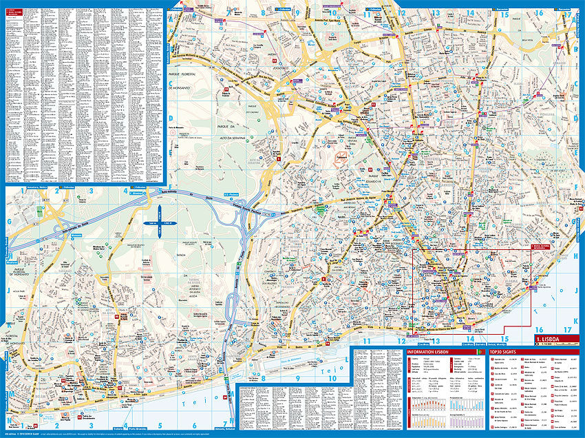 Lissabon 1:14.000 - Stadtplan