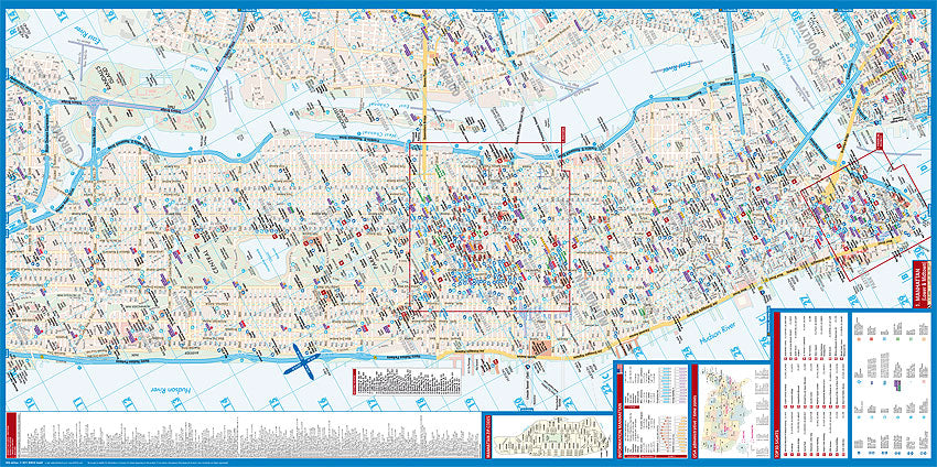 Manhattan 1:15.000 - Stadtplan