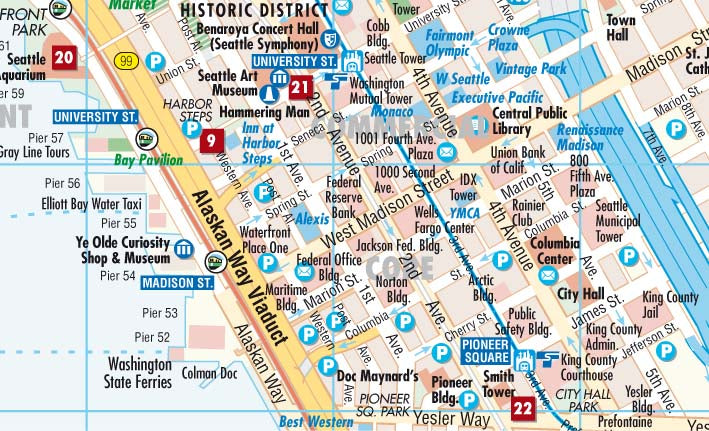 Seattle 1:10.000 - Stadtplan