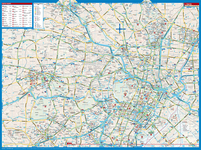 Tokyo 1:17.000 - Borch Stadtplan
