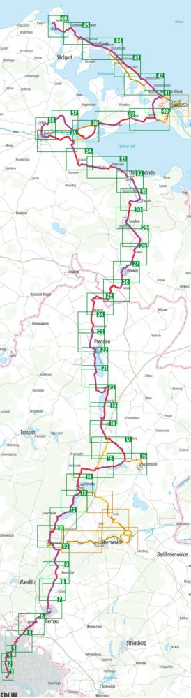 Berlin-Usedom Radfernweg - Bikeline Radtourenbuch