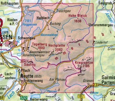 BY 6: Ammergebirge West, Hochplatte - Kreuzspitze