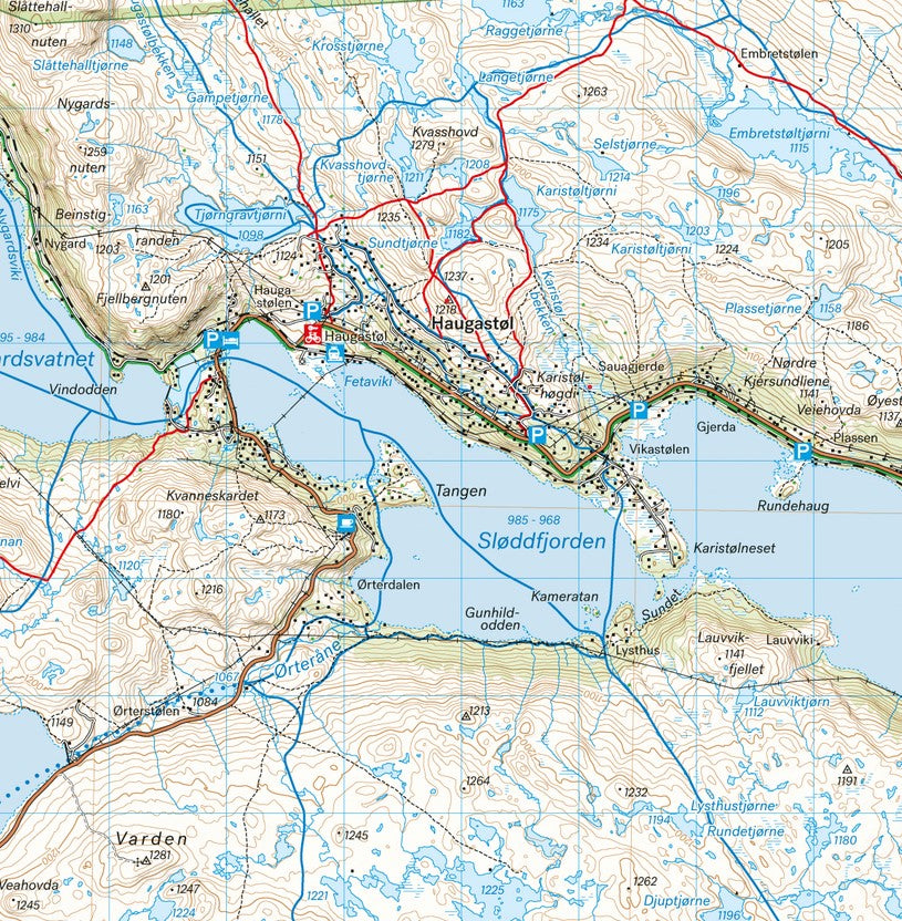 Hardangervidda nord 1:50 000 - Calazo Wanderkarte
