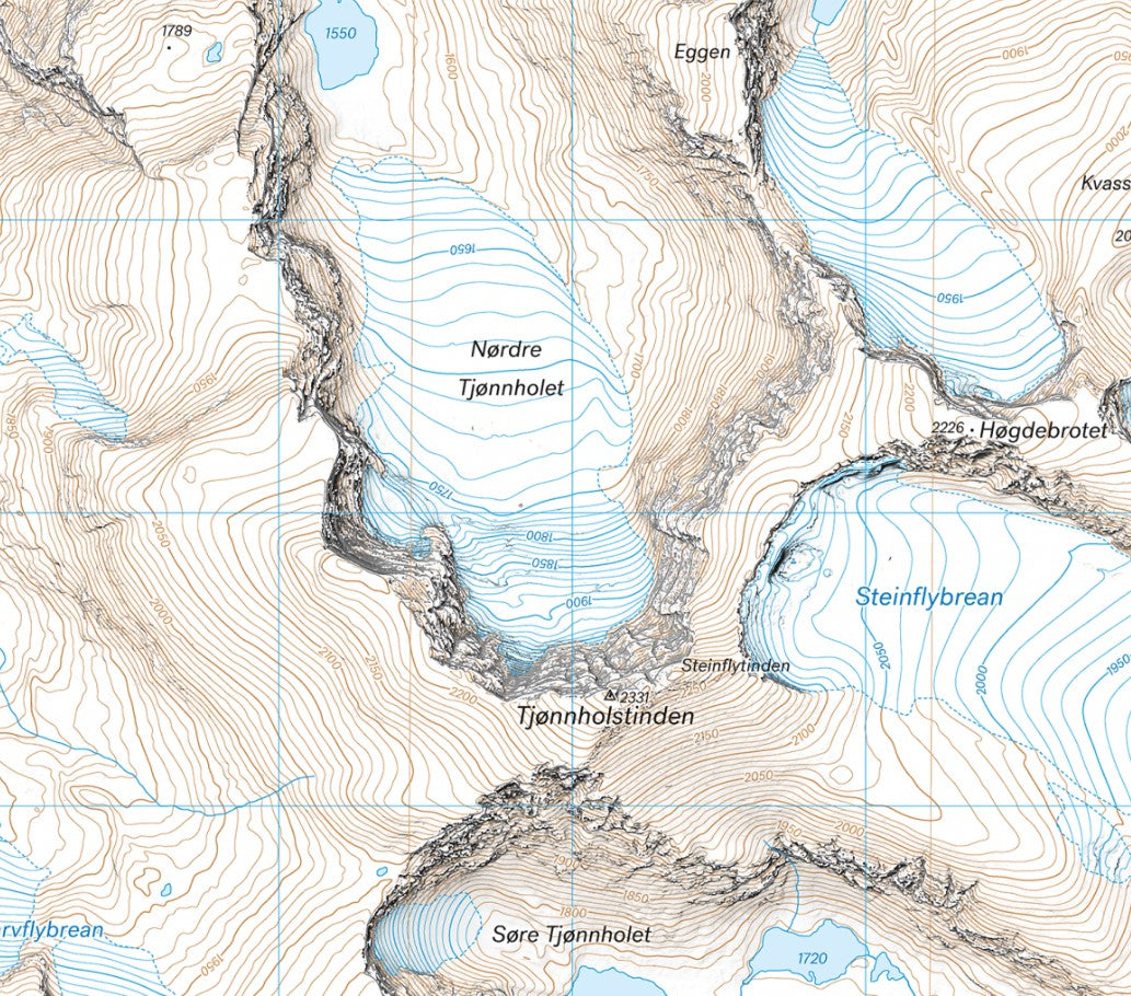 Jotunheimen: Besseggen & Bygdin 1:25 000 - Calazo Wanderkarte