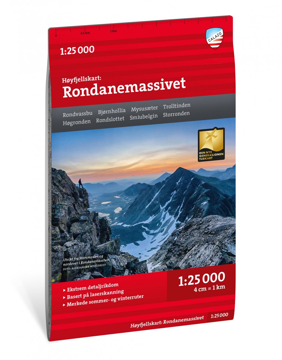 Rondanemassivet 1:25 000 - Calazo Wanderkarte