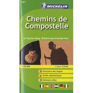 Camino de Compostelle - Jakobsweg Frankreich 1:150.000 - Michelin