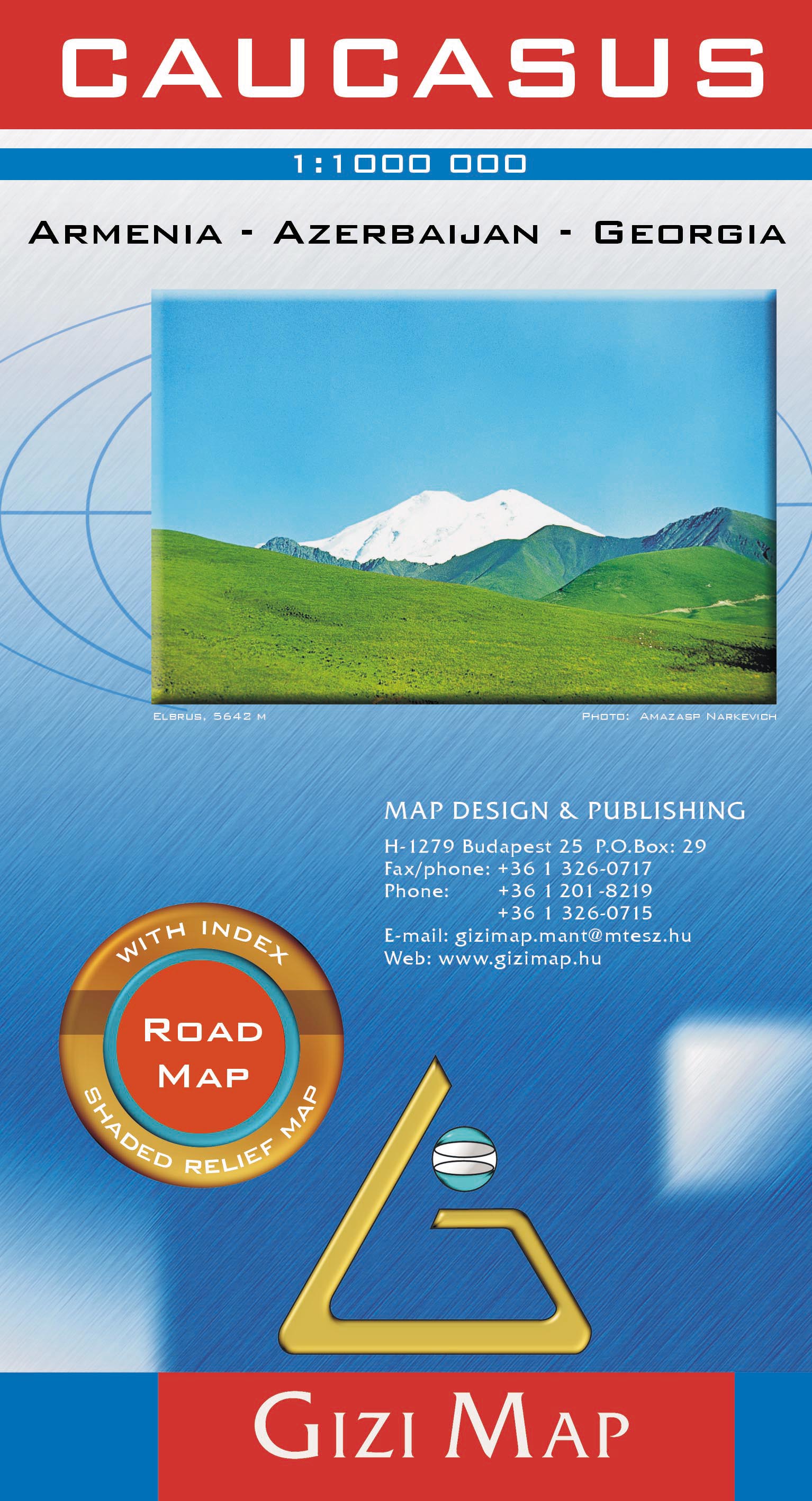 Kaukasus Road Map 1:1 Mio.
