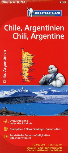Chile Argentinien Michelin - 1:2.000.000