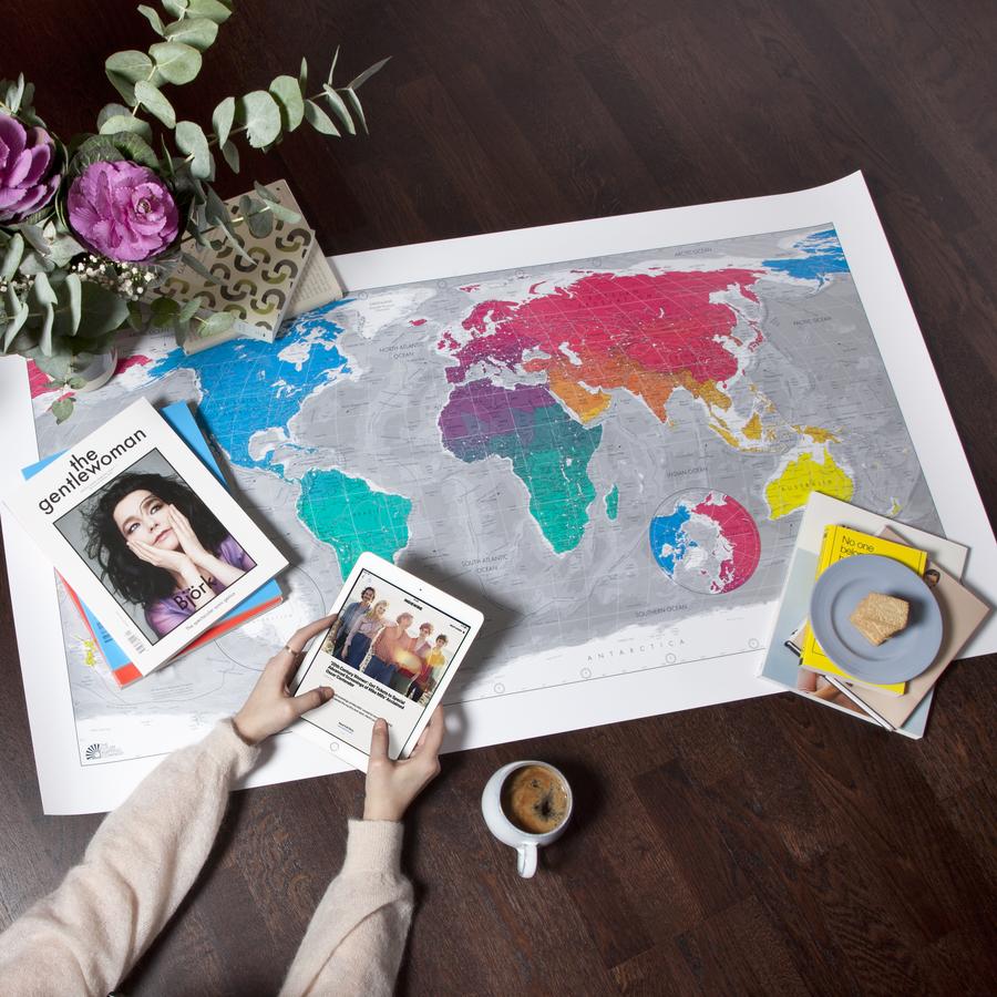 W58 Classic World Wall Map - The Future Mapping Company