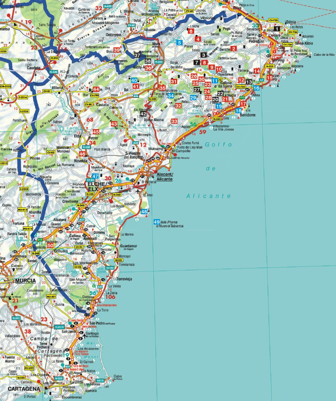 Costa Blanca - Rother Wanderführer