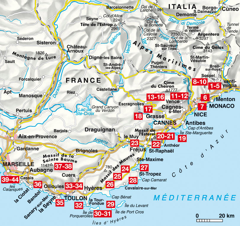 Côte d'Azur - Rother Wanderführer