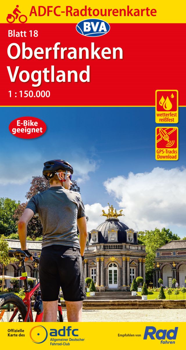 ADFC-Radtourenkarte 18 Oberfranken / Vogtland 1:150.000