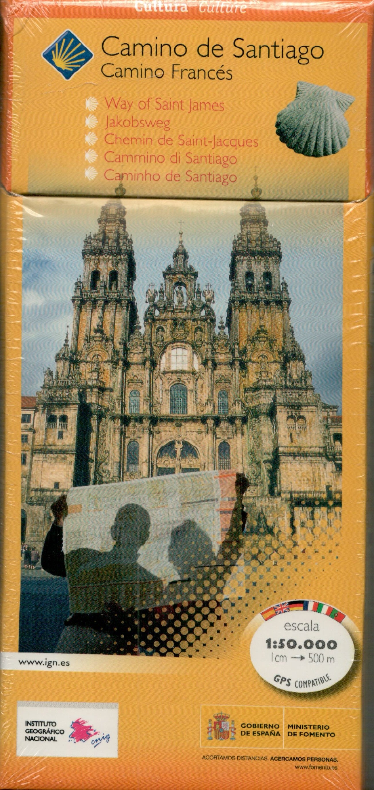 Camino Santiago 1:50.000 mit 11 Wanderkarten - Spanischer Jakobsweg - CNIG