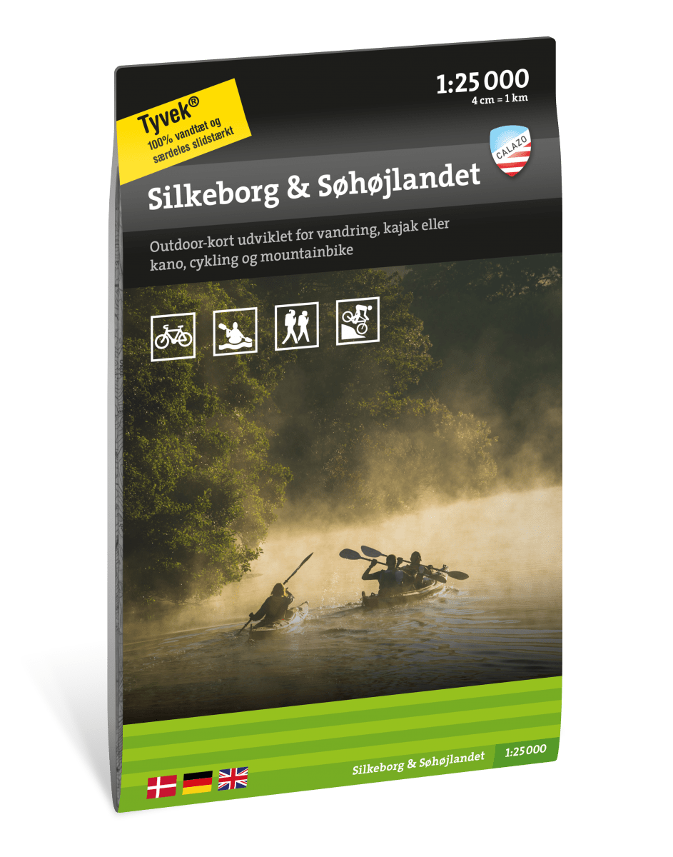 Silkeborg & Søhøjlandet 1:25.000 Wanderkarte Dänemark Calazo