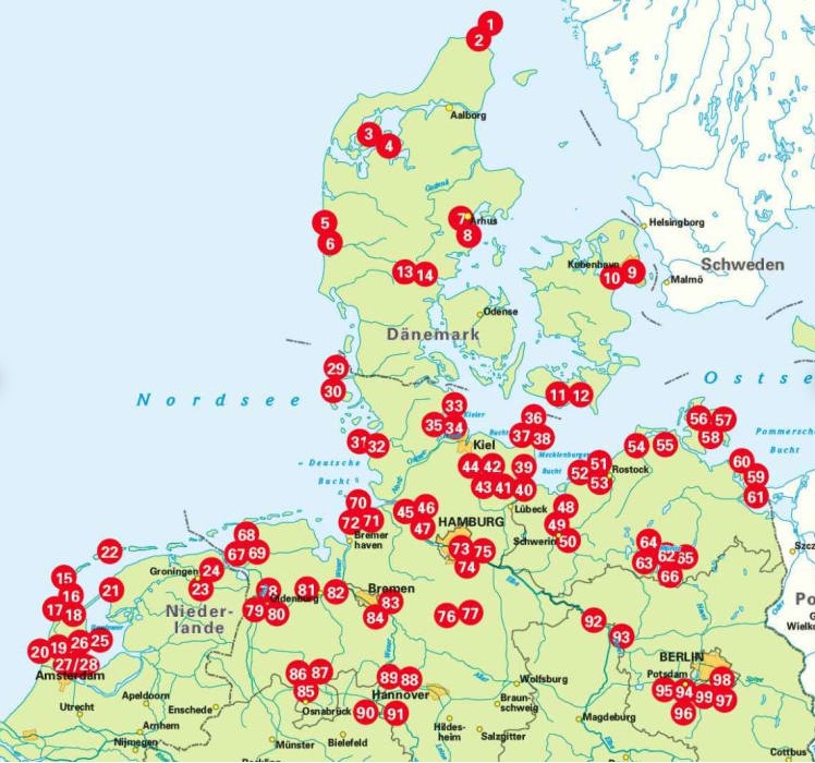 Die 99 schönsten Radtouren für Camper in Norddeutschland, Dänemark und den nördlichen Niederlanden