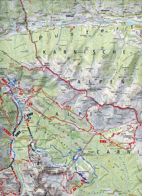 Sextner Dolomiten, Naturpark Drei Zinnen - Kompass Wanderführer