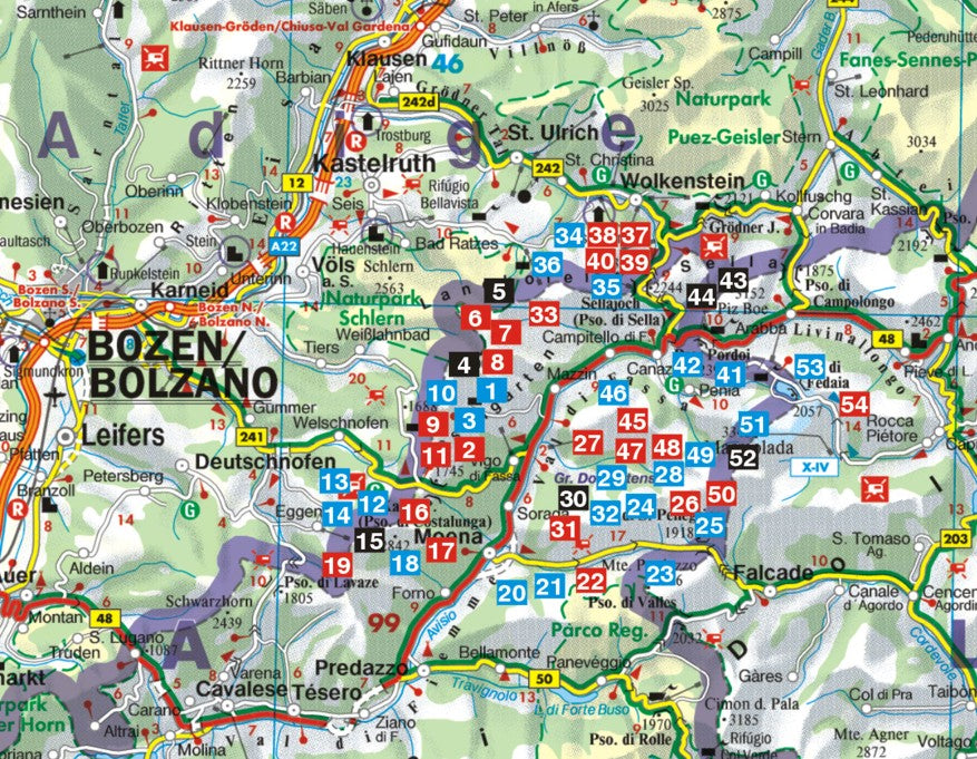 Dolomiten 4 - Rother Wanderführer - Fassatal mit Marmolada und Rosengarten