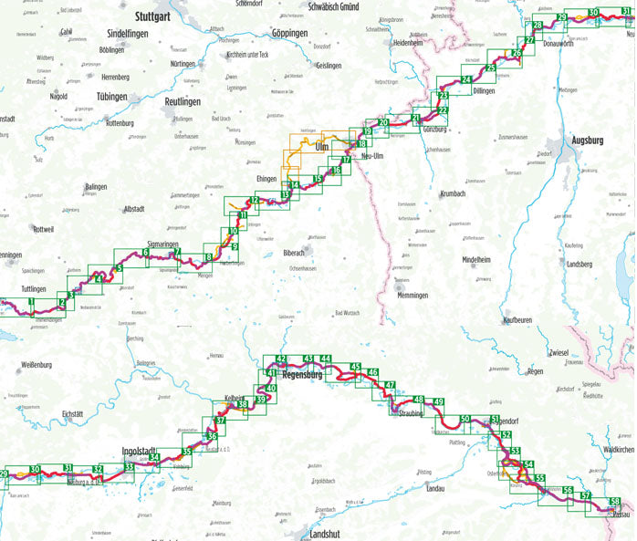Donau-Radweg 1 Deutschland - Bikeline Radtourenbuch
