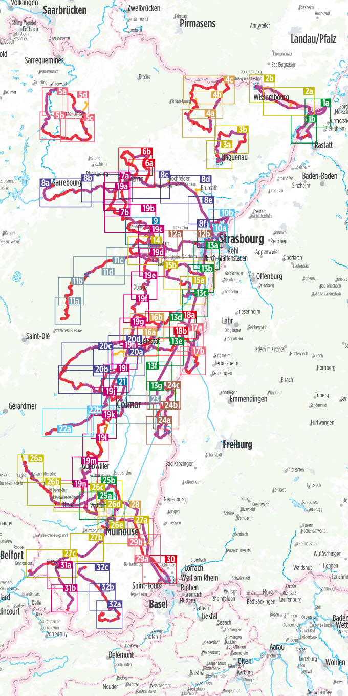 Elsass Radregion - Bikeline Radtourenbuch