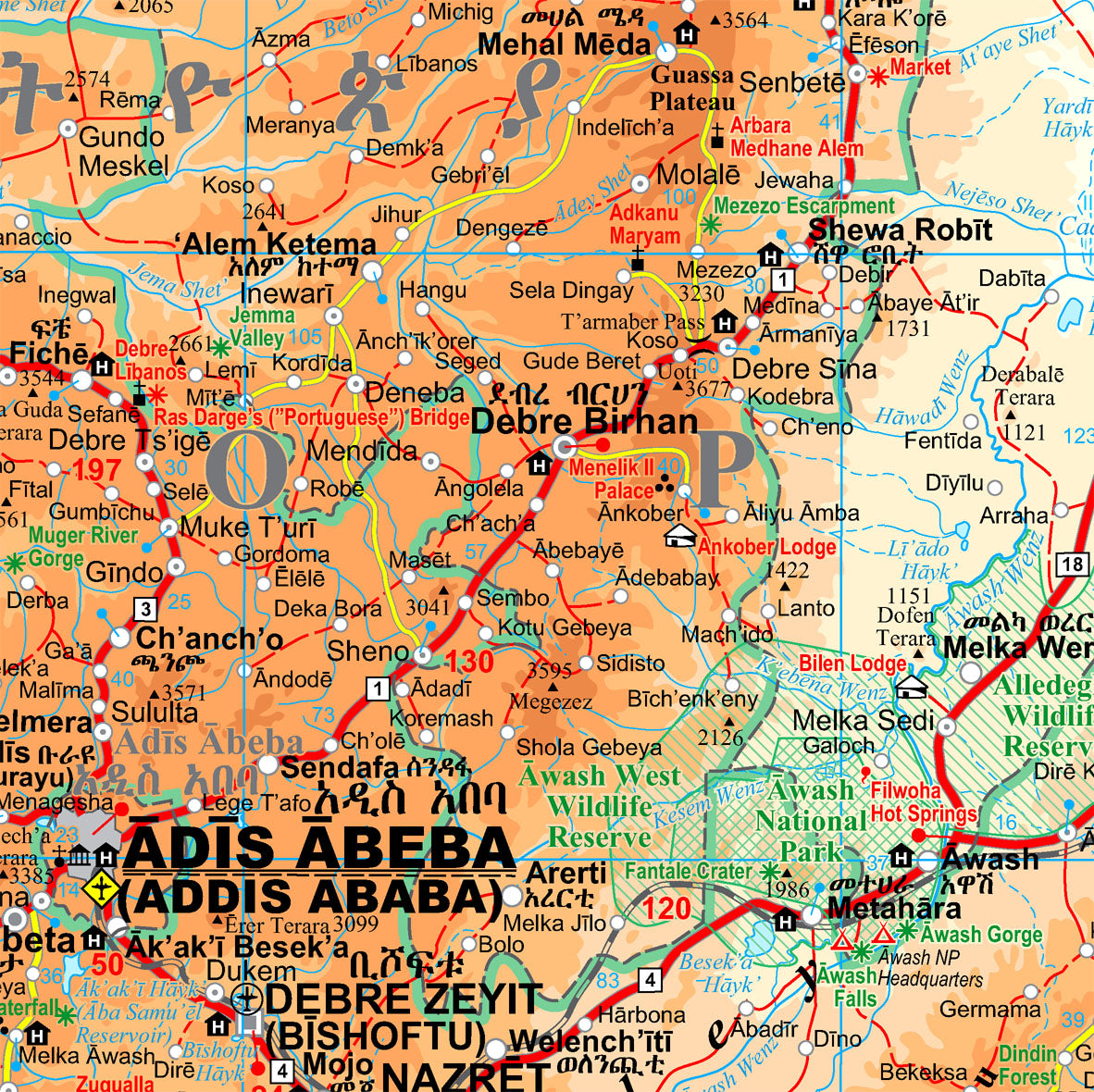 Ethiopia 1:2 Mio. - Geographical Map