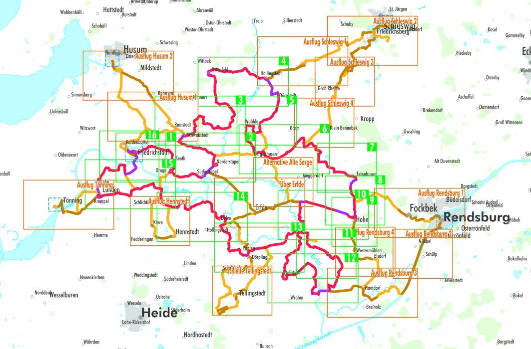 Eider-Treene-Sorge-Radweg - Bikeline Radtourenbuch