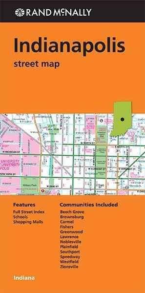 Indianapolis - Stadtplan Rand McNally