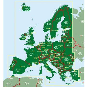 Europa 1:800.000 Straßenatlas Freytag & Berndt