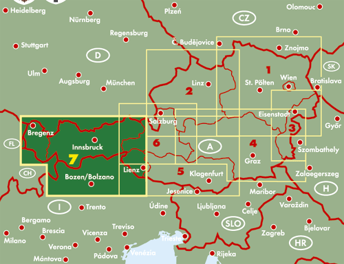 07 Tirol, Vorarlberg 1:200.000