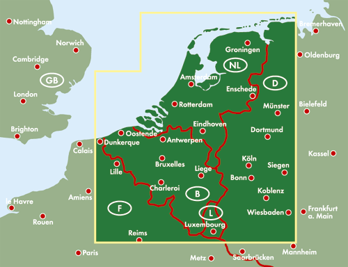 Benelux - 1:500.000