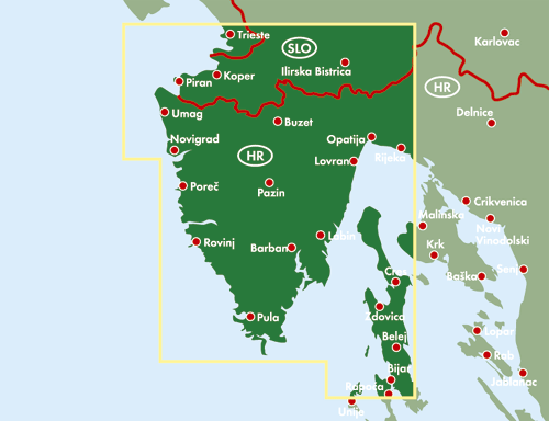 Istrien - Pula 1:100.000