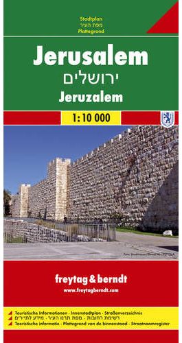 Jerusalem 1:10.000 Stadtplan