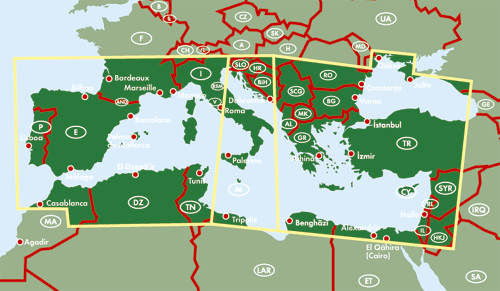 Mittelmeerländer Kreuzfahrten - 1:2 Mio.