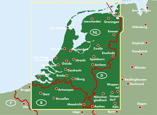 Niederlande - 1:300.000